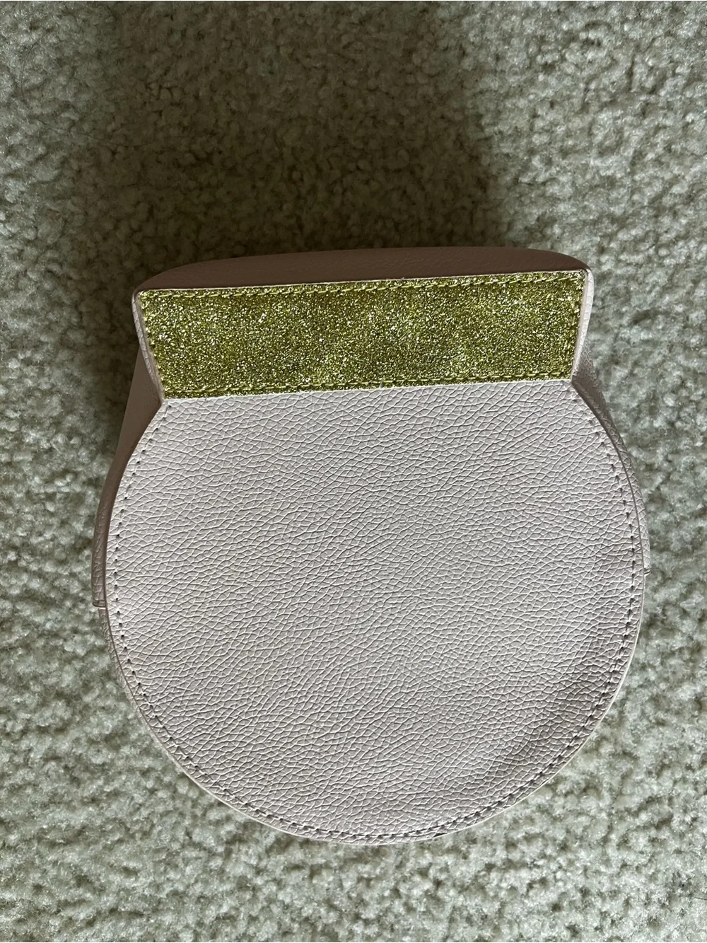 Pink Glitter Mouse Snow Globe Purse